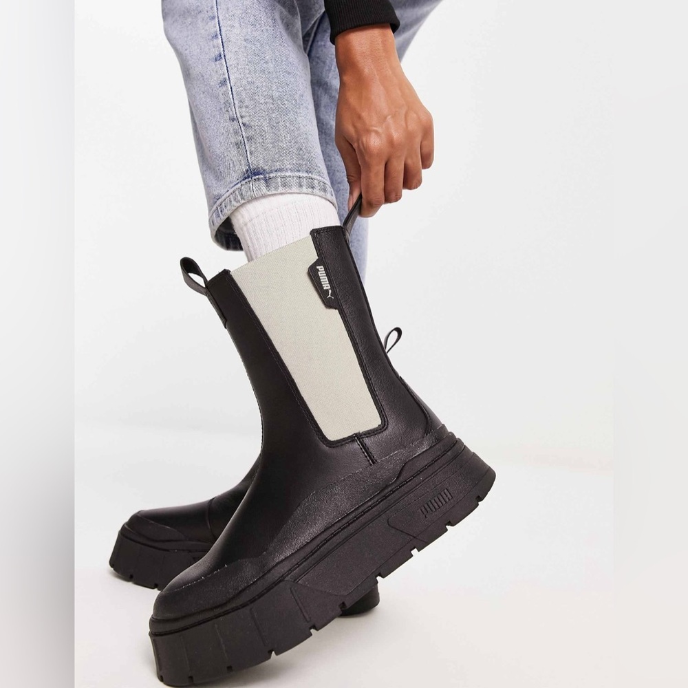 Puma Mayze stacked Chelsea boots - Picture 2 of 9